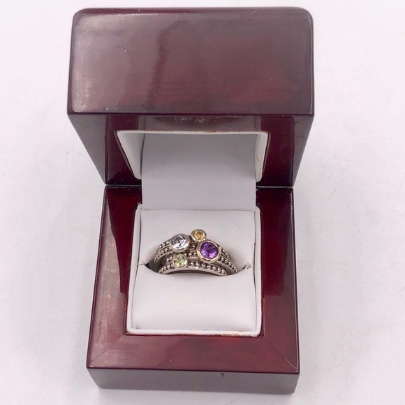 Town & Country Sterling & Gemstone Stacking Rings​ - Picture 2 of 3